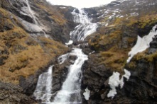 Kjosfossen Waterfall has a 305 foot fall