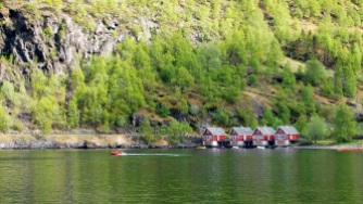 Fishing cabins in Flåm