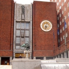 Oslo City Hall is a famous landmark in Norway