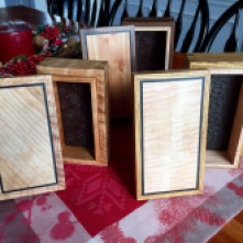 Hardwood boxes for nephews and a brother-in-law